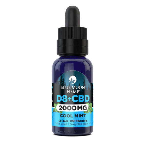 D8 & CBD Tincture Cool Mint 2000mg