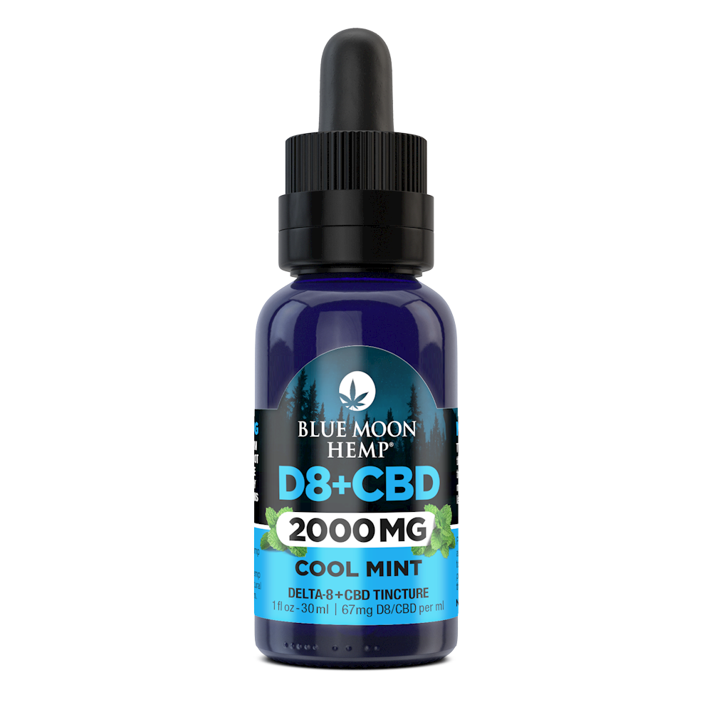 D8 & CBD Tincture Cool Mint 2000mg