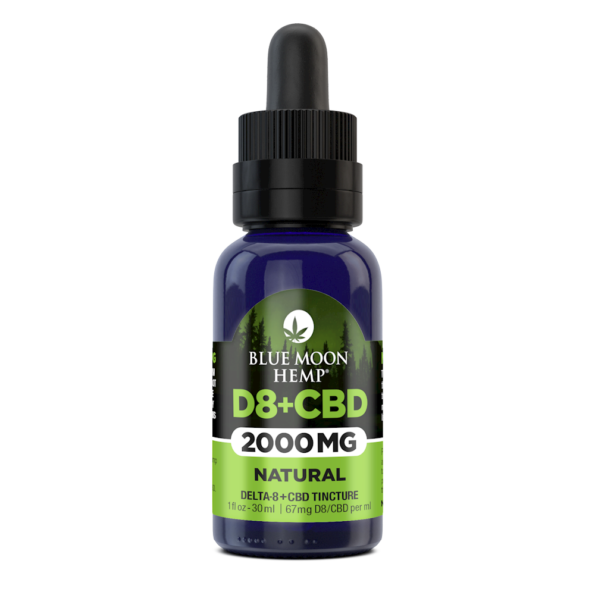 D8 & CBD Tincture Natural 2000mg