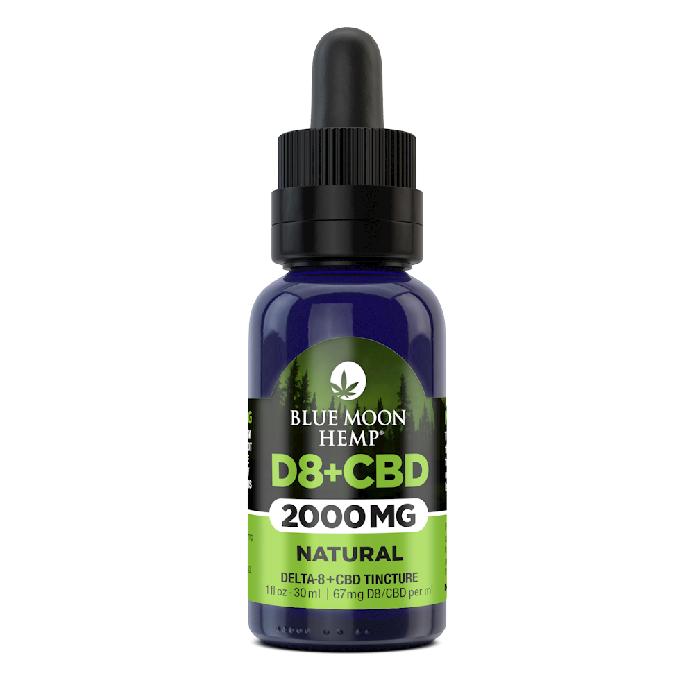 D8 & CBD Tincture Natural 2000mg