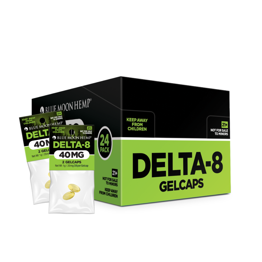 Delta 8 Gel Caps 2-Pack Box 24