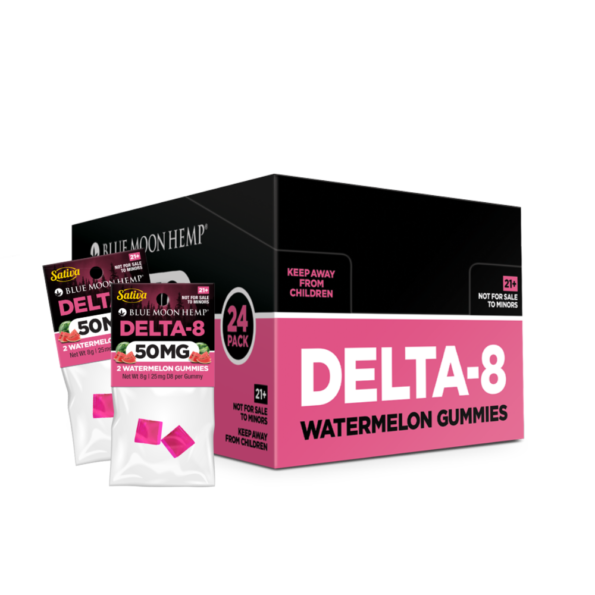 Delta 8 Watermelon Gummies 2-Pack Box 24