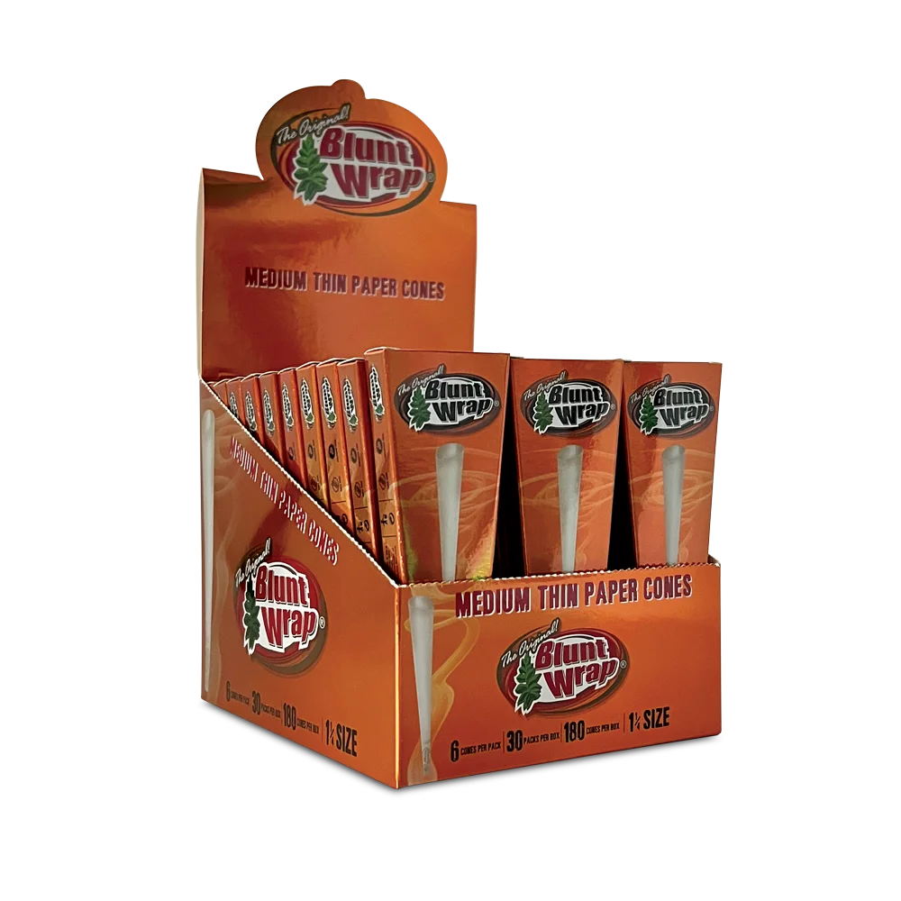Blunt Wrap Paper Cones – 30-Pack