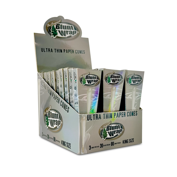 Blunt Wrap King Ultra Thin Paper Cones 30-Pack