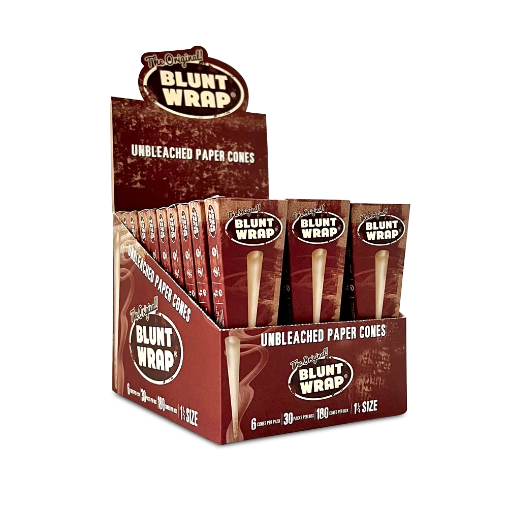 Blunt Wrap Paper Cones – 30-Pack