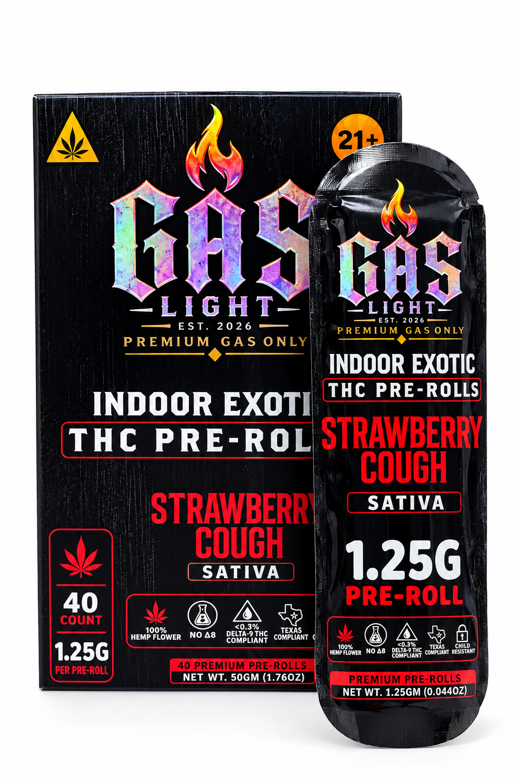 Gas Light Indoor Exotic THC Pre-Roll – 1.25 g