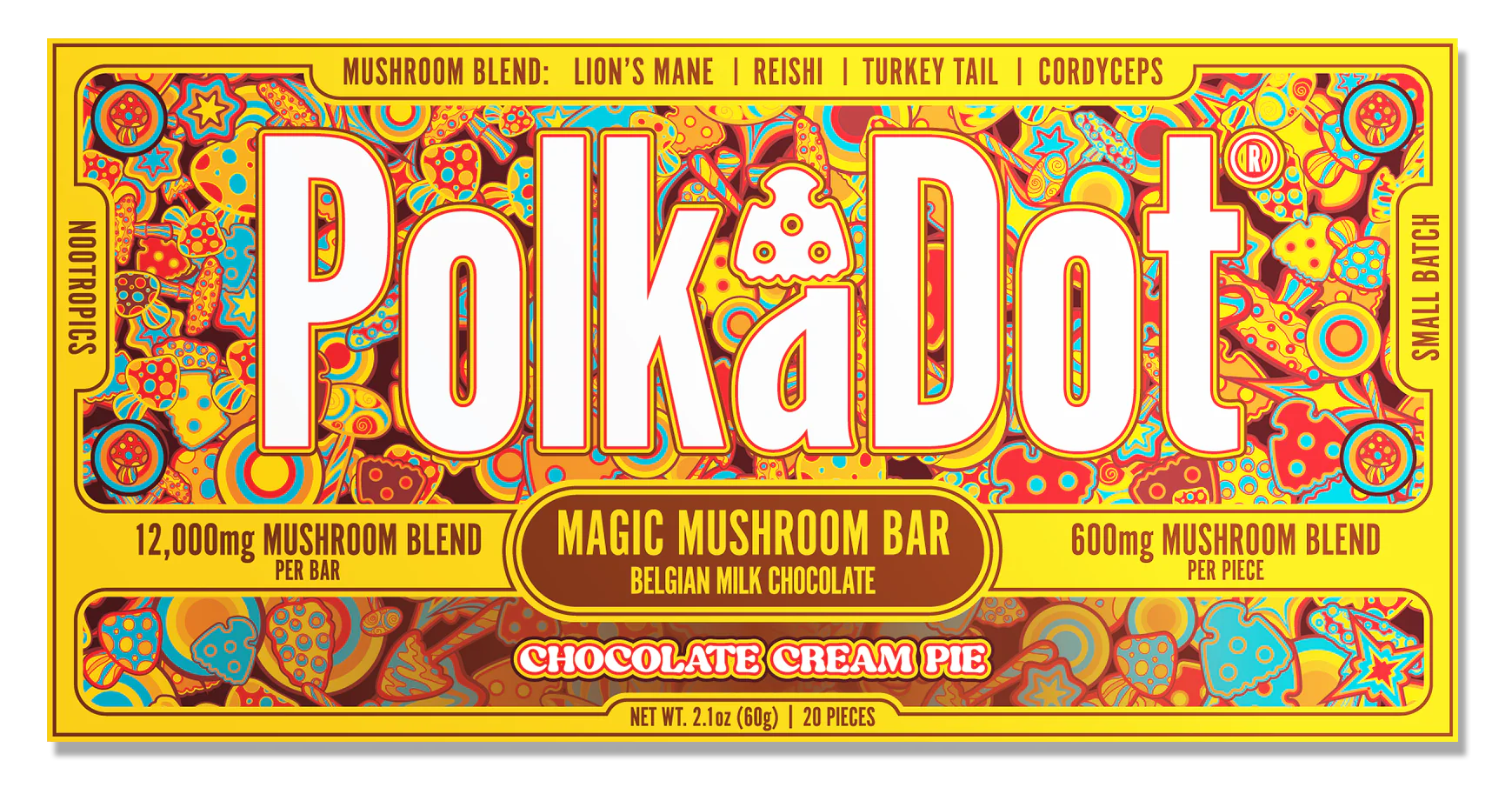 PolkaDot Mushroom Chocolate Bars