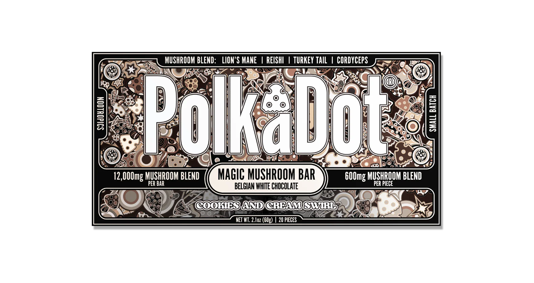 PolkaDot Mushroom Chocolate Bars