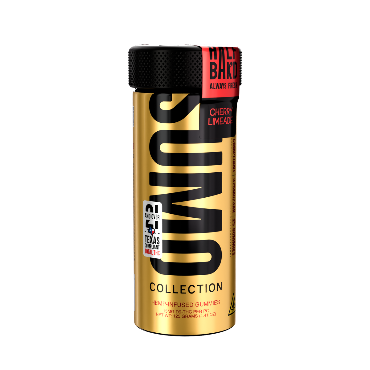 HALF BAK'D SUMO Gold Gummies - Cherry Limeade / 25ct