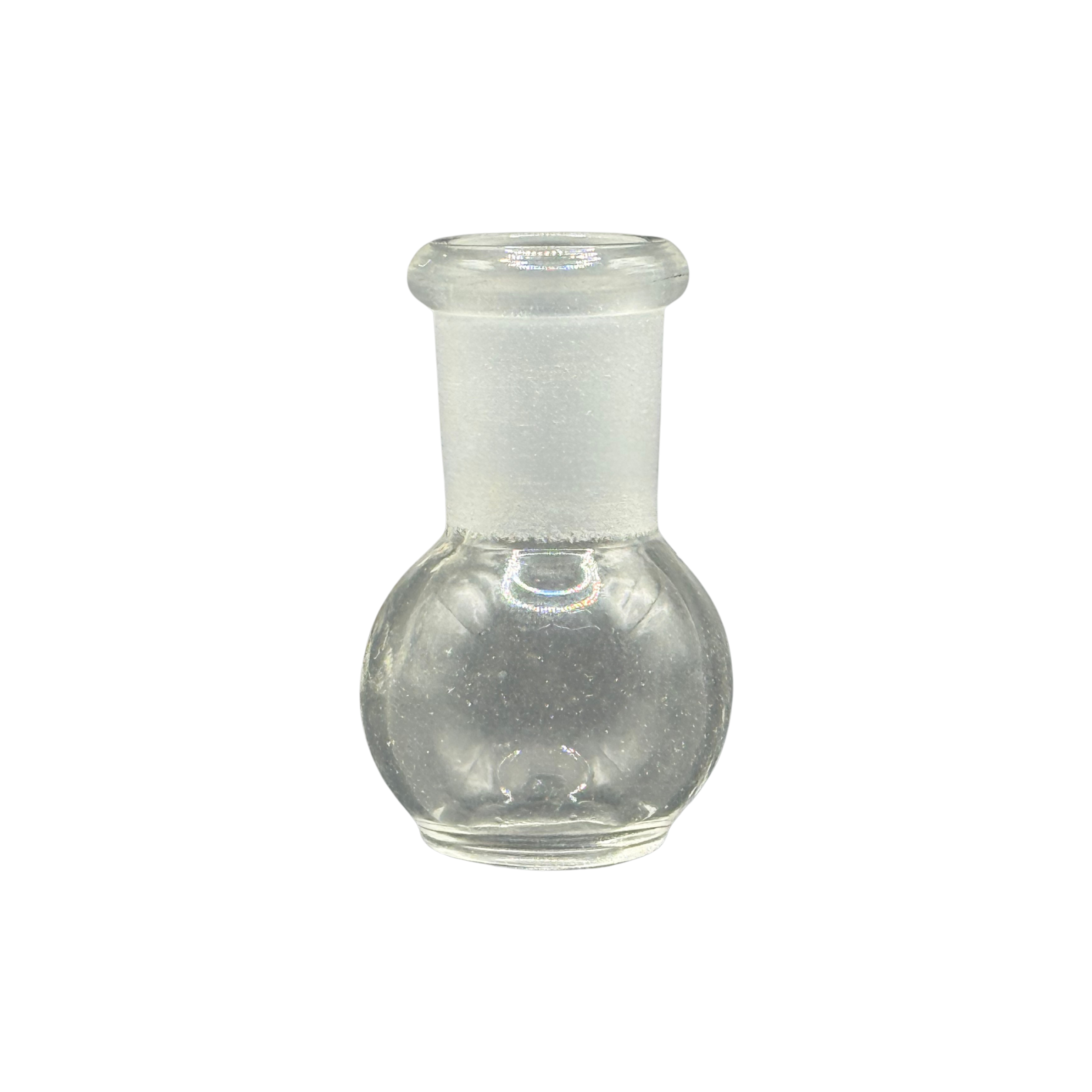 Clear Round Globe Glass Bowl – 14mm Female