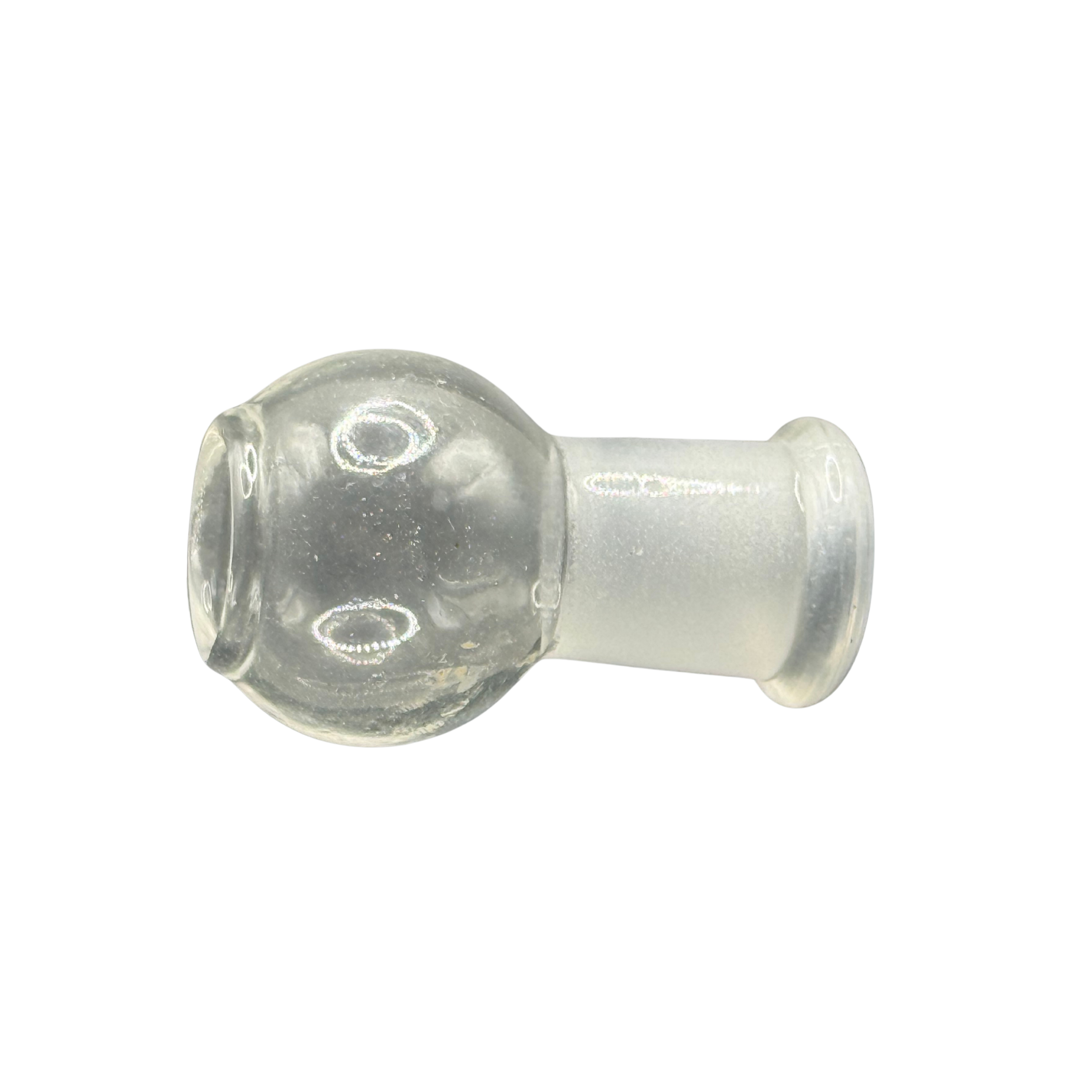 Clear Round Globe Glass Bowl – 14mm Female