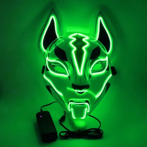 Neon EL Wire Joker Halloween Mask