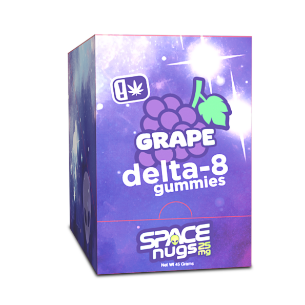 Space Nugs Delta 8 Grape Gummies 250mg – 10 Pack