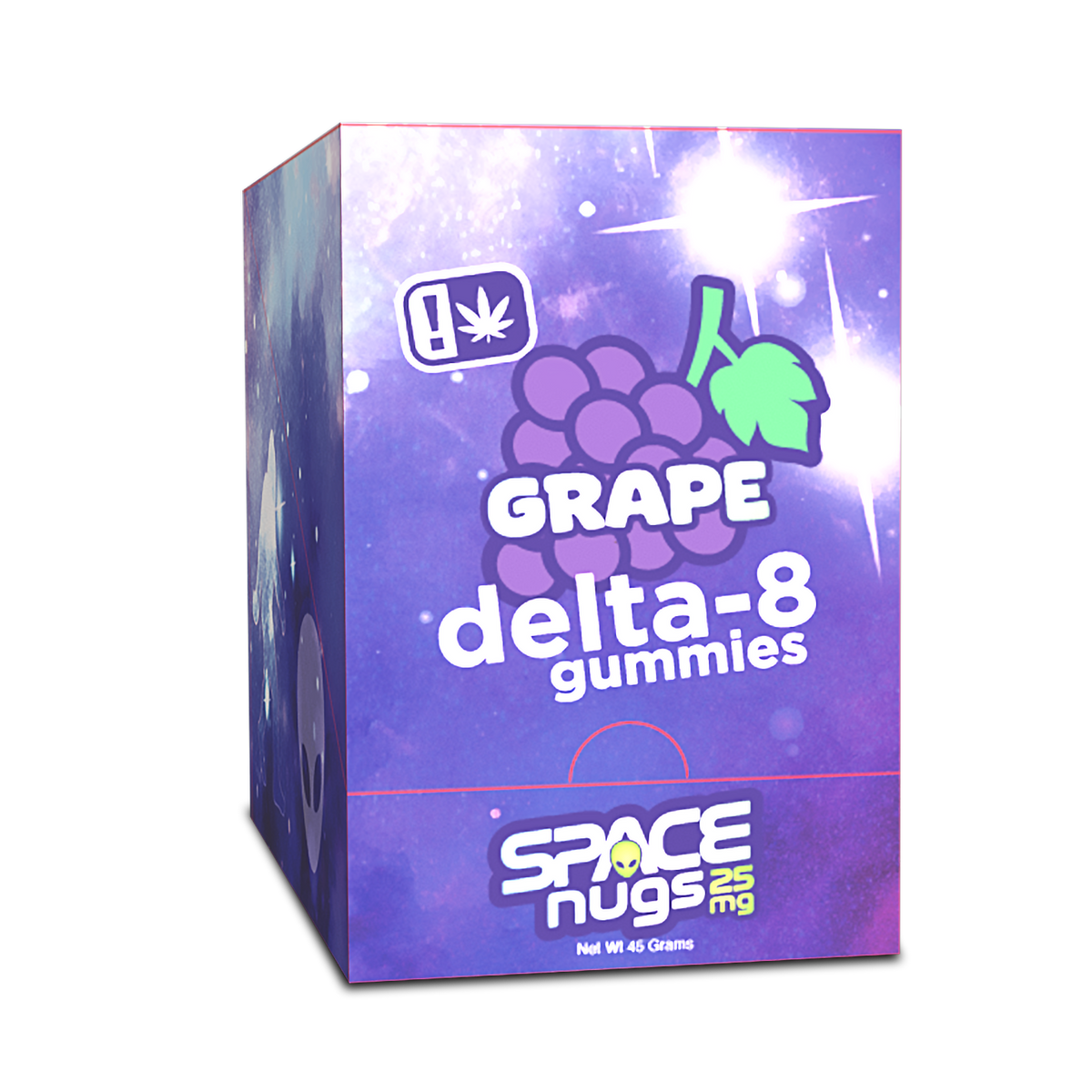 Space Nugs Delta 8 Grape Gummies 250mg – 10 Pack