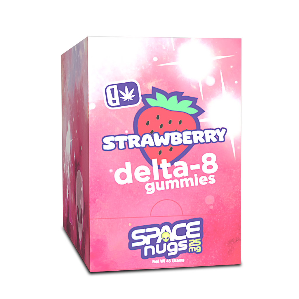 Space Nugs Delta 8 Strawberry Gummies 250mg – 10 Pack