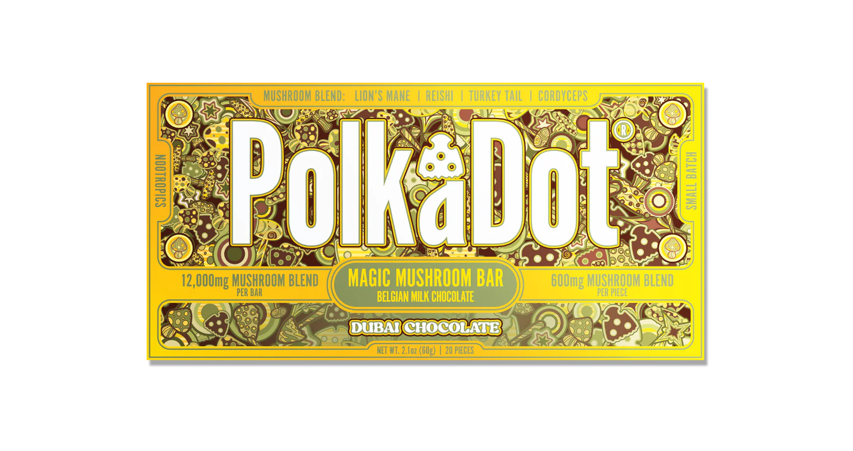 PolkaDot Mushroom Chocolate Bars