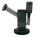 Dark Circuit Glass Water Pipe – Smoke Gray