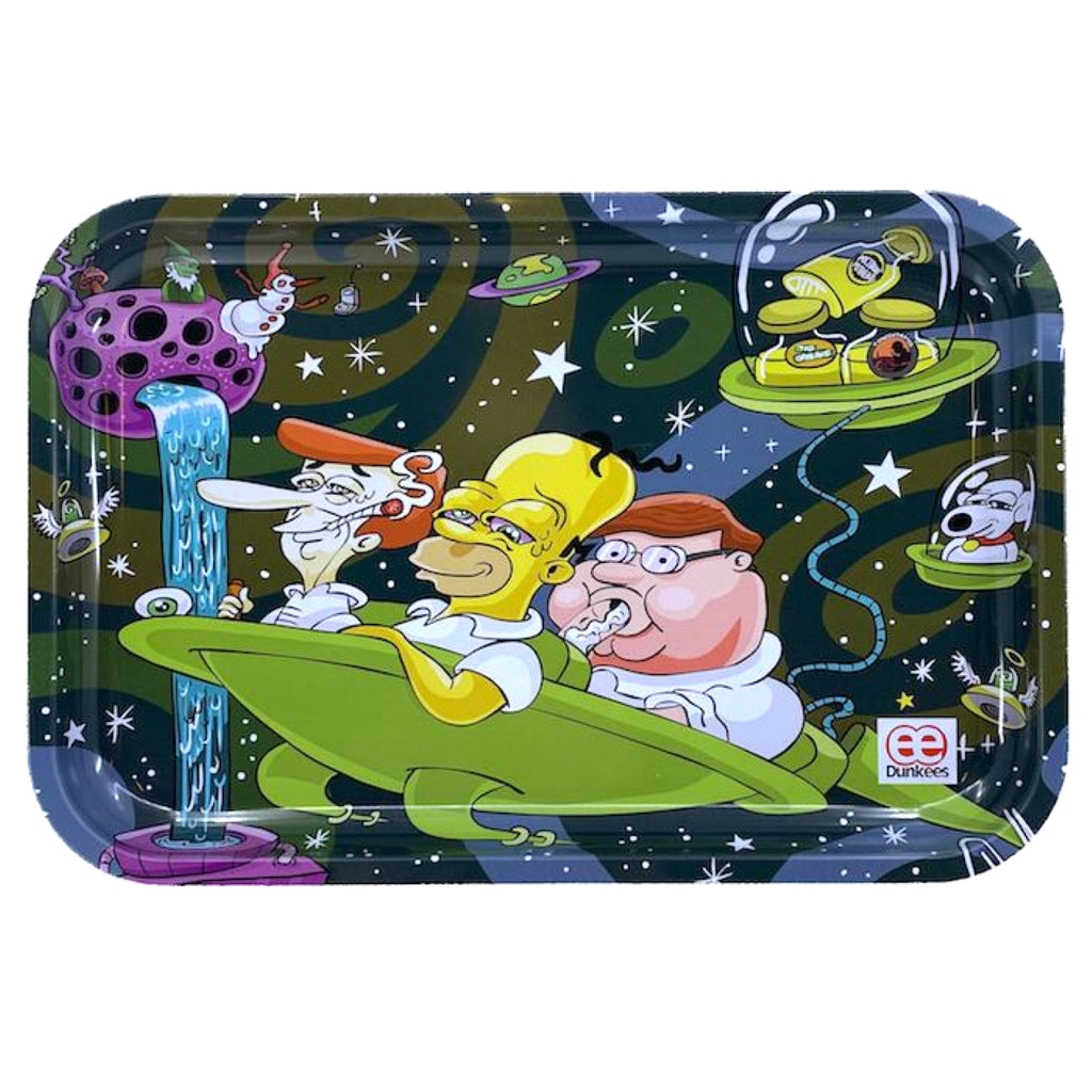 Dunkees Large Rolling Trays (13” x 9”) - Multiple Designs!