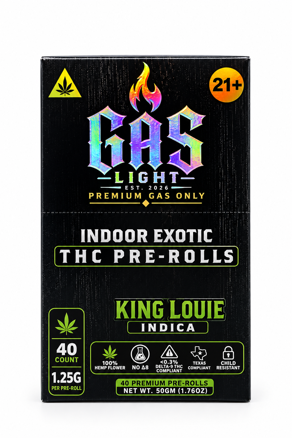 Gas Light Indoor Exotic THC Pre-Roll – 1.25 g
