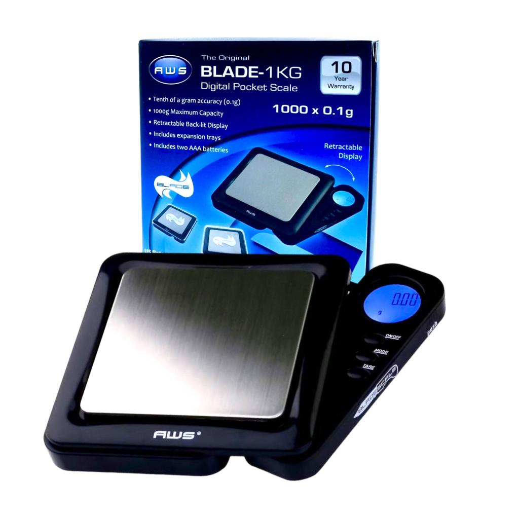 AWS Blade-1KG Digital Pocket Scale – 1000g x 0.1g