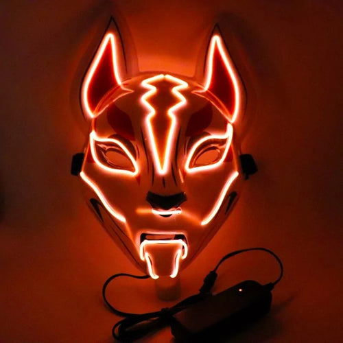 Neon EL Wire Joker Halloween Mask