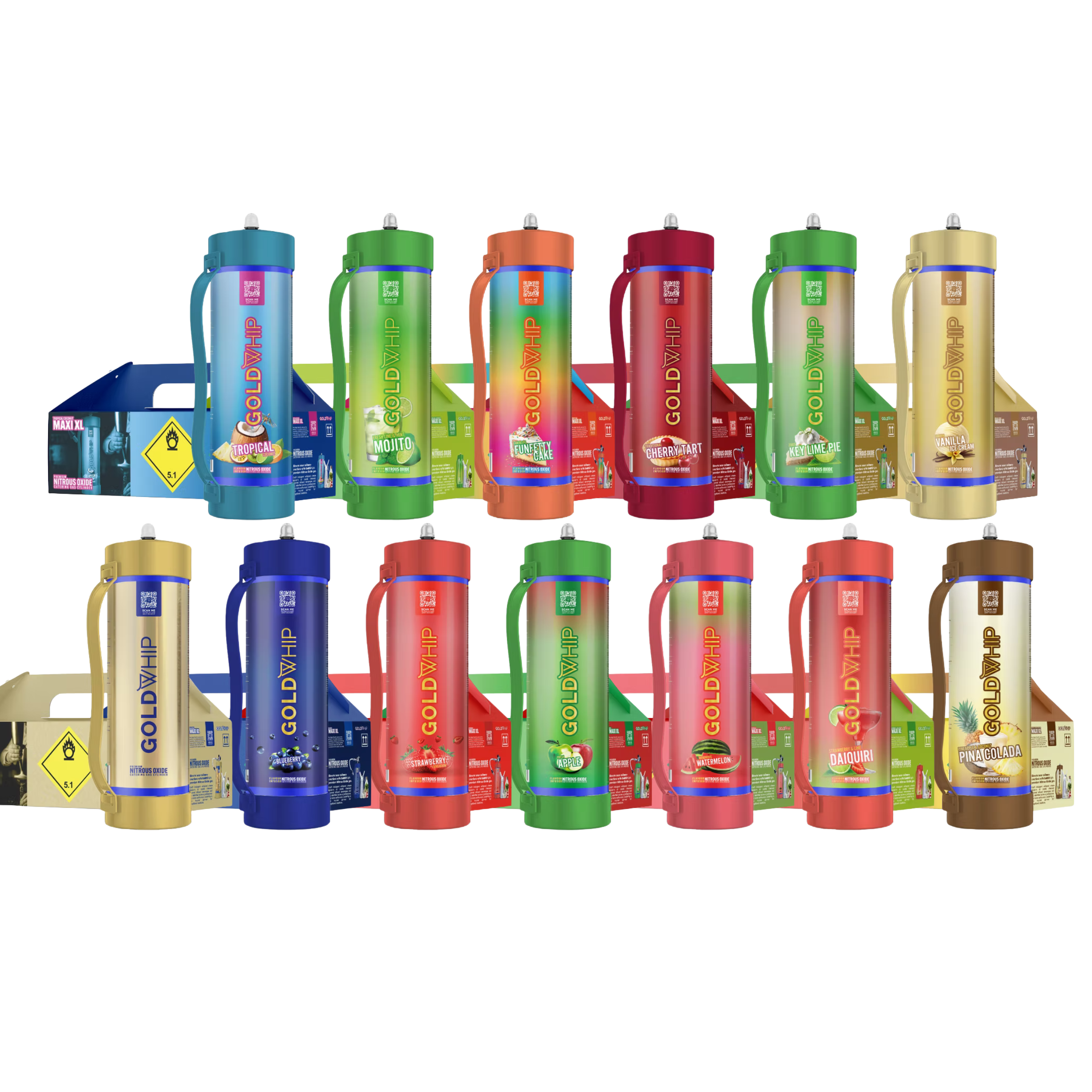 Gold Whip - 2000g N2O Tank Cream Charger