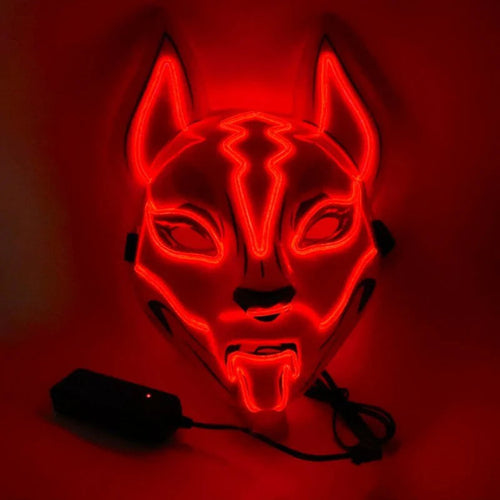 Neon EL Wire Joker Halloween Mask
