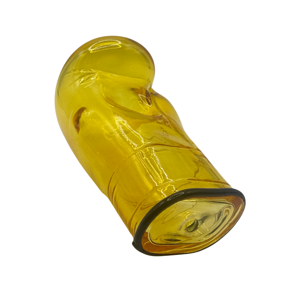 Golden Gloves Glass Hand Pipe