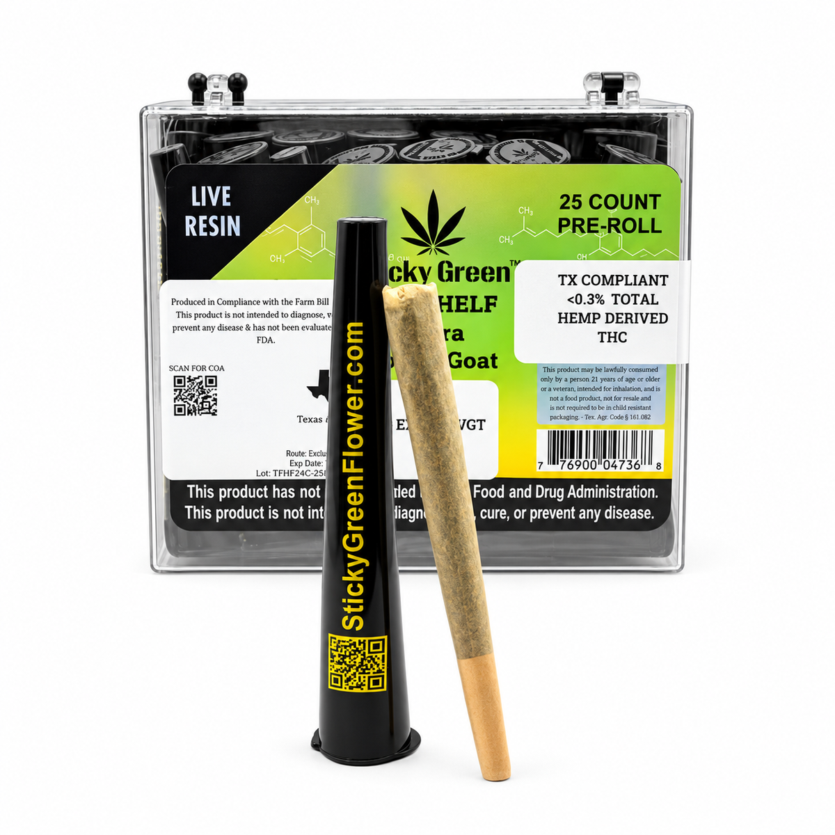 Golden Goat Infused Top Shelf Pre Rolls (Indica)
