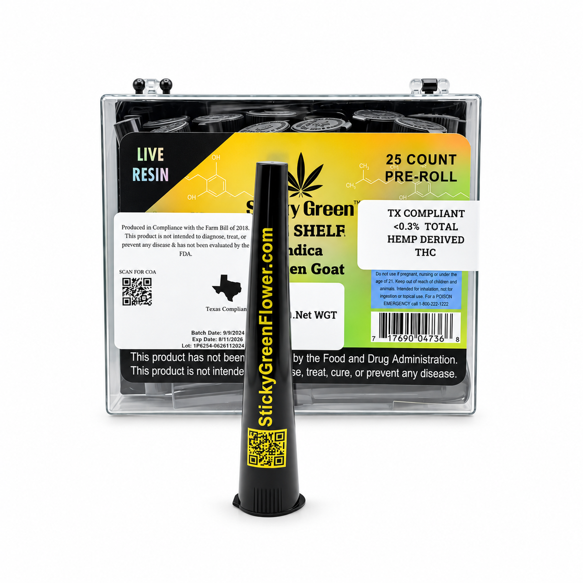 Golden Goat Infused Top Shelf Pre Rolls (Indica)
