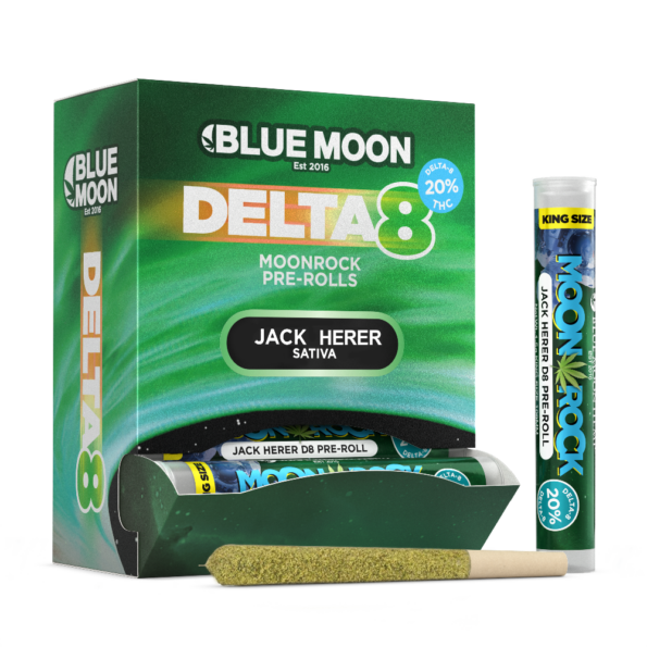Moon Rock Jack Herer Delta 8 Pre-Roll w/ Kief – 20Pck