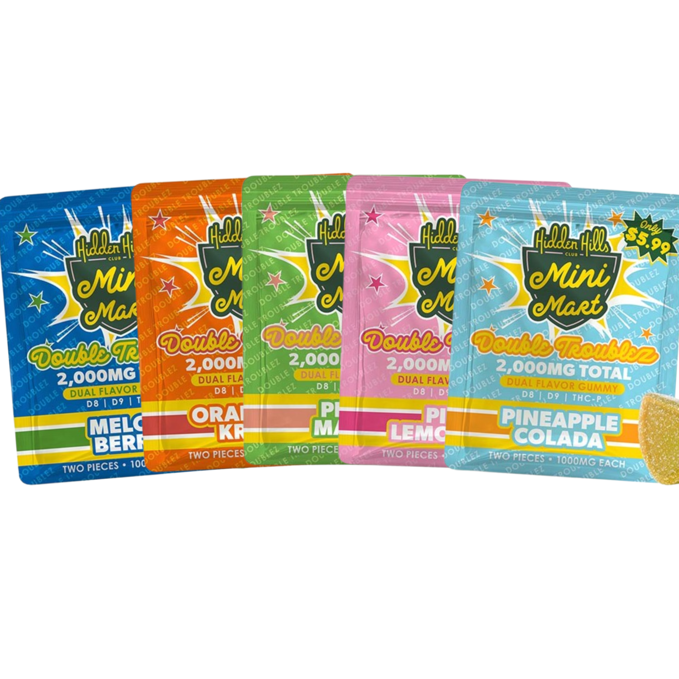 Hidden Hills Mini Mart Dual Gummies | (2ct) 2000mg