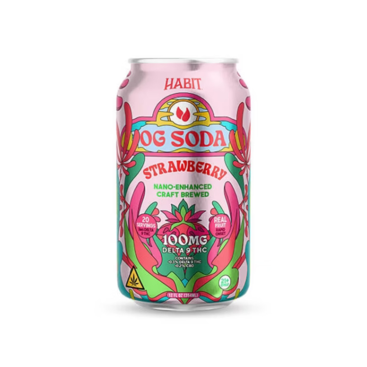 Habit 100mg Delta 9 THC OG Soda