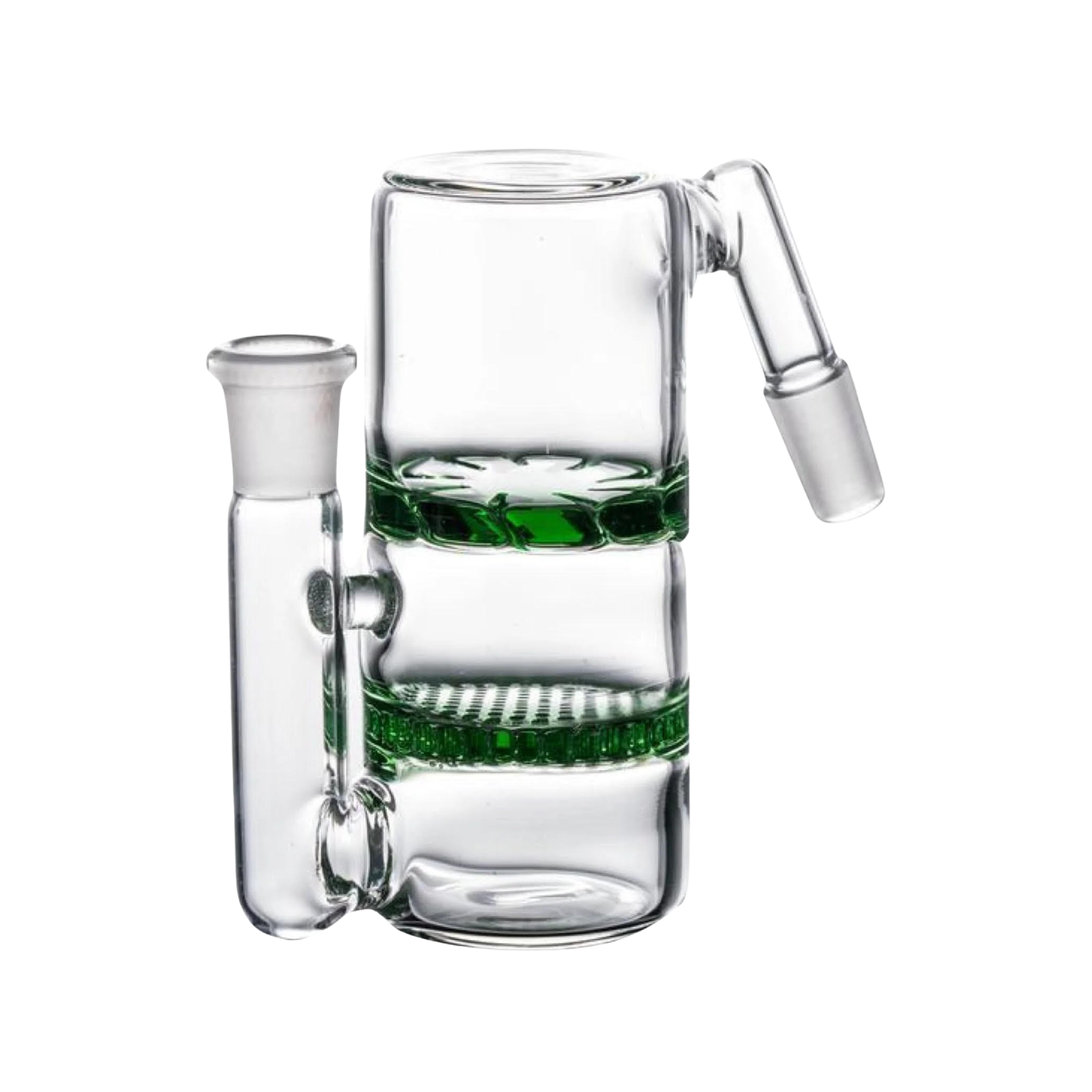 Honeycomb Perc to Turbine Perc Barrel Ashcatcher (14mm,45degree)