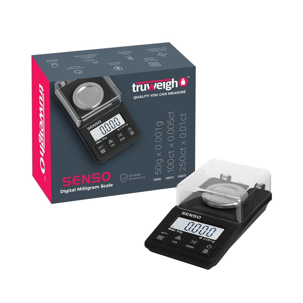 Truweigh SENSO Digital Milligram Scale – 50g x 0.001g