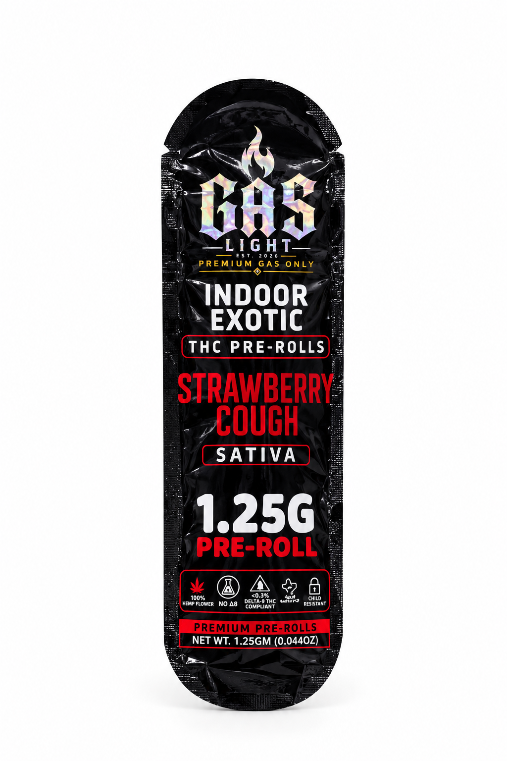 Gas Light Indoor Exotic THC Pre-Roll – 1.25 g