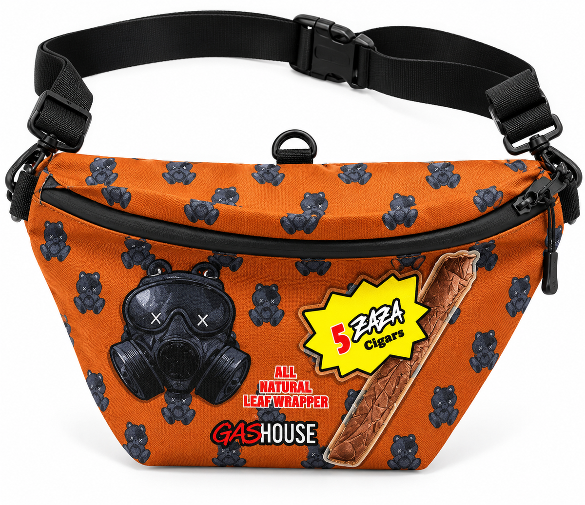 GasHouse Zaza Smell Proof Waist Bag — Orange — Orange