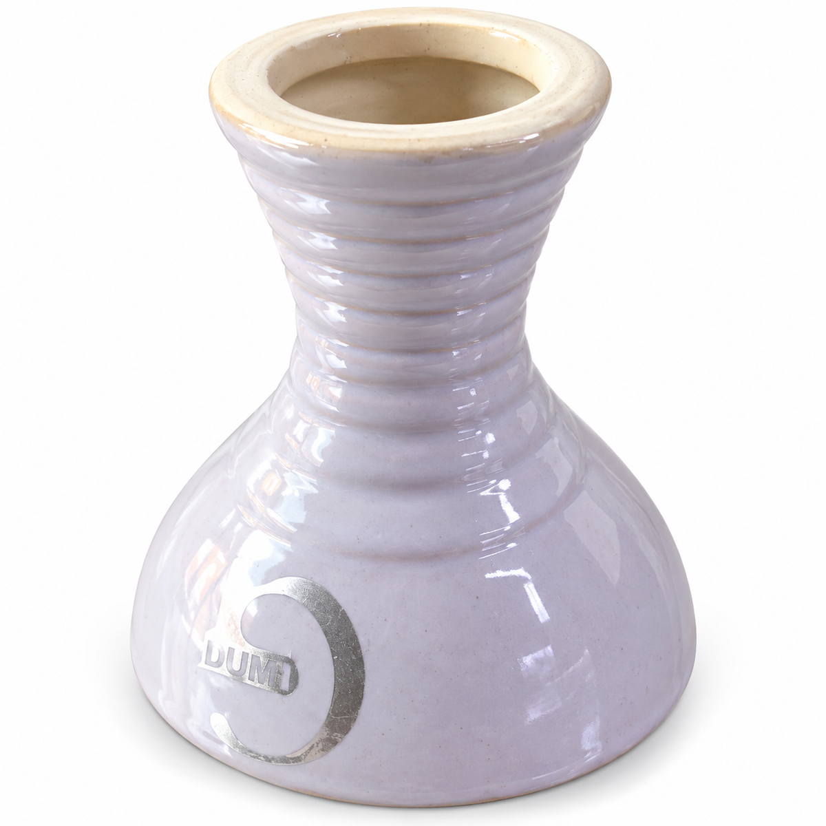 White Glazed Replacement Hookah Base — White