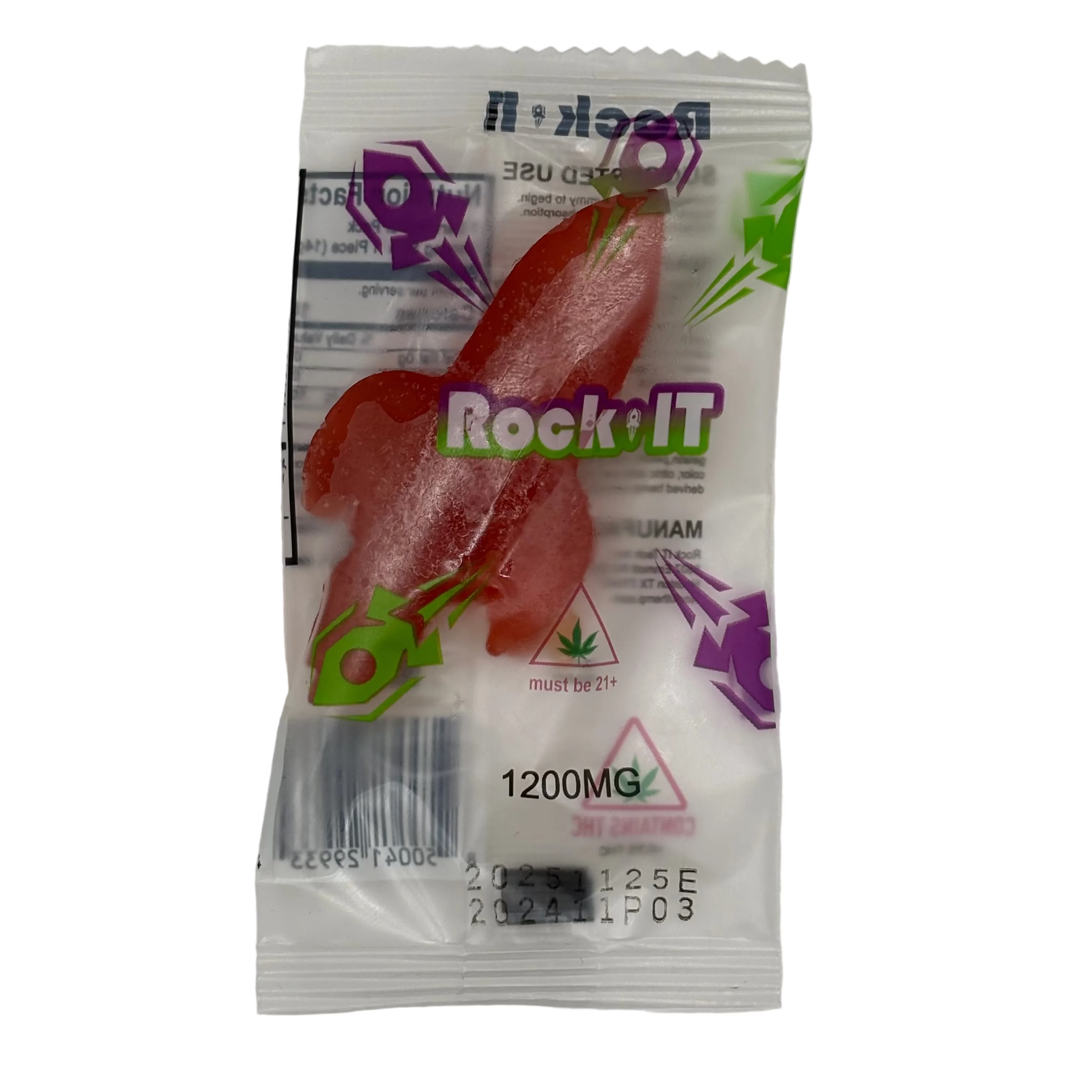Rock It 1200MG Cotton Candy THCP – Delta 9 – Delta 8 – HHC 2 (ct)