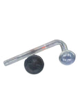5" L-Shaped Glass Oil Burner — Clear | IDGAF — sold individually