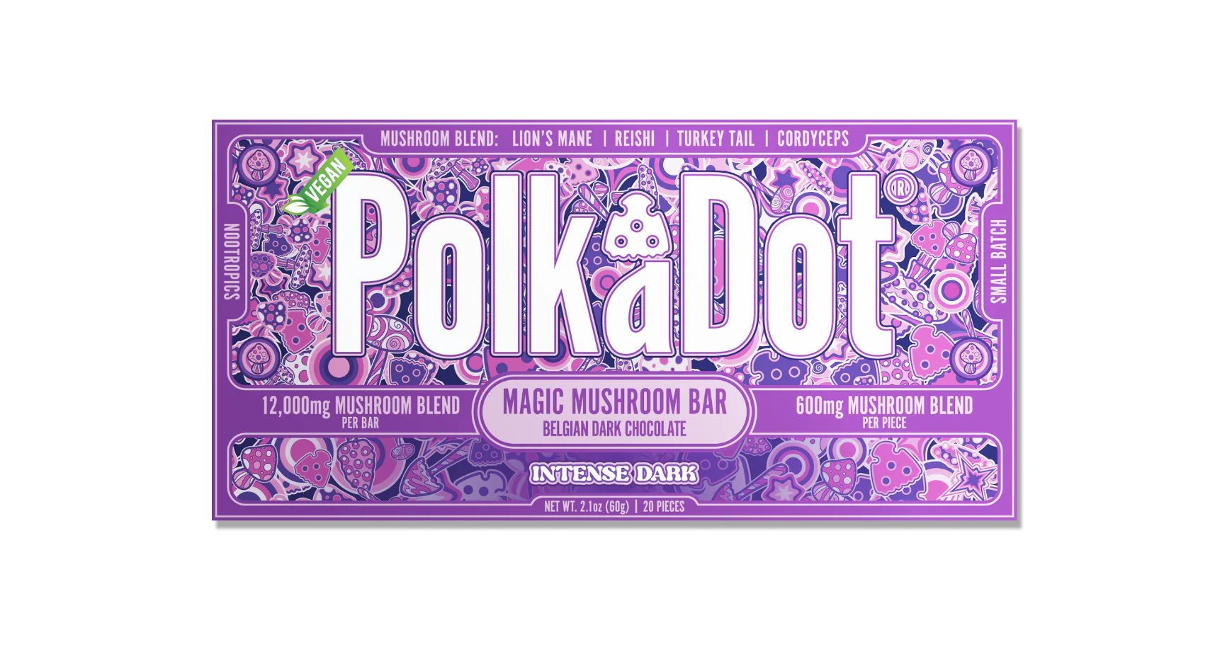 PolkaDot Mushroom Chocolate Bars