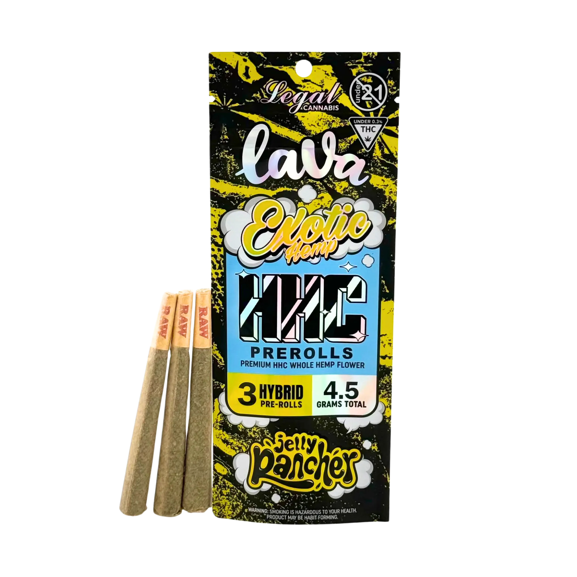 LAVA Exotic Hemp HHC Pre-Rolls 3pk (4.5g Total)