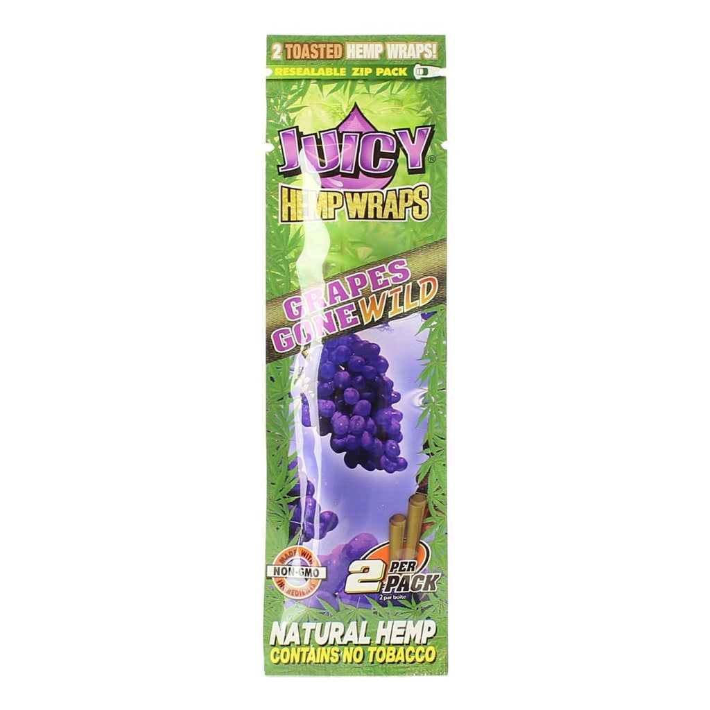 Juicy Jay’s 2PK Natural Hemp Flavored Blunt Wraps | 25pc Display