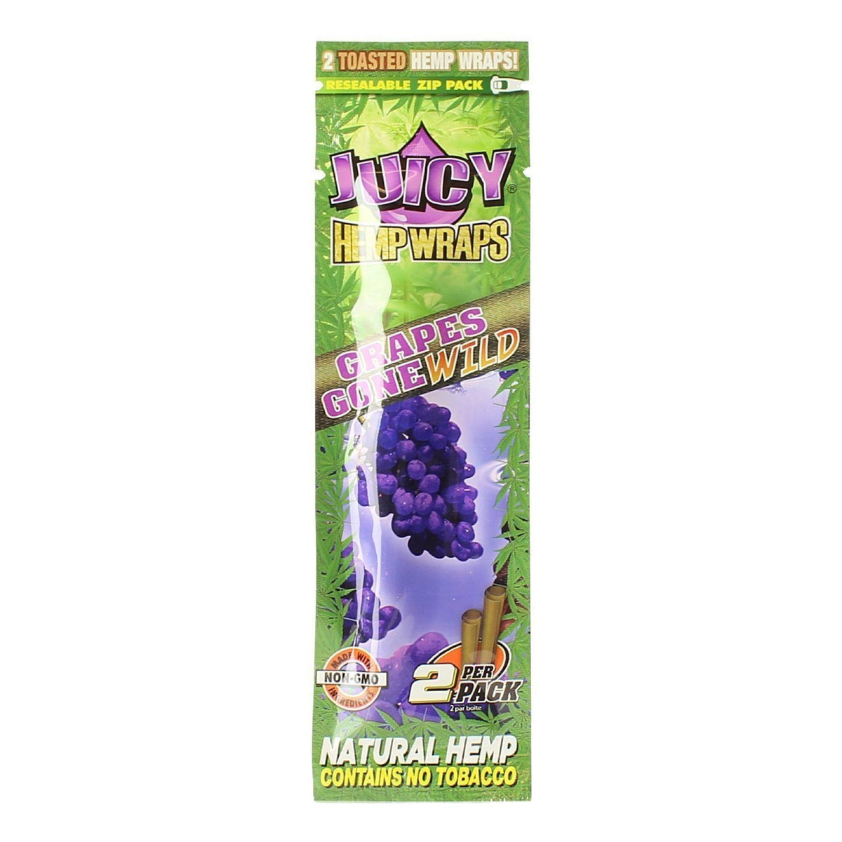Juicy Jay’s 2PK Natural Hemp Flavored Blunt Wraps | 25pc Display