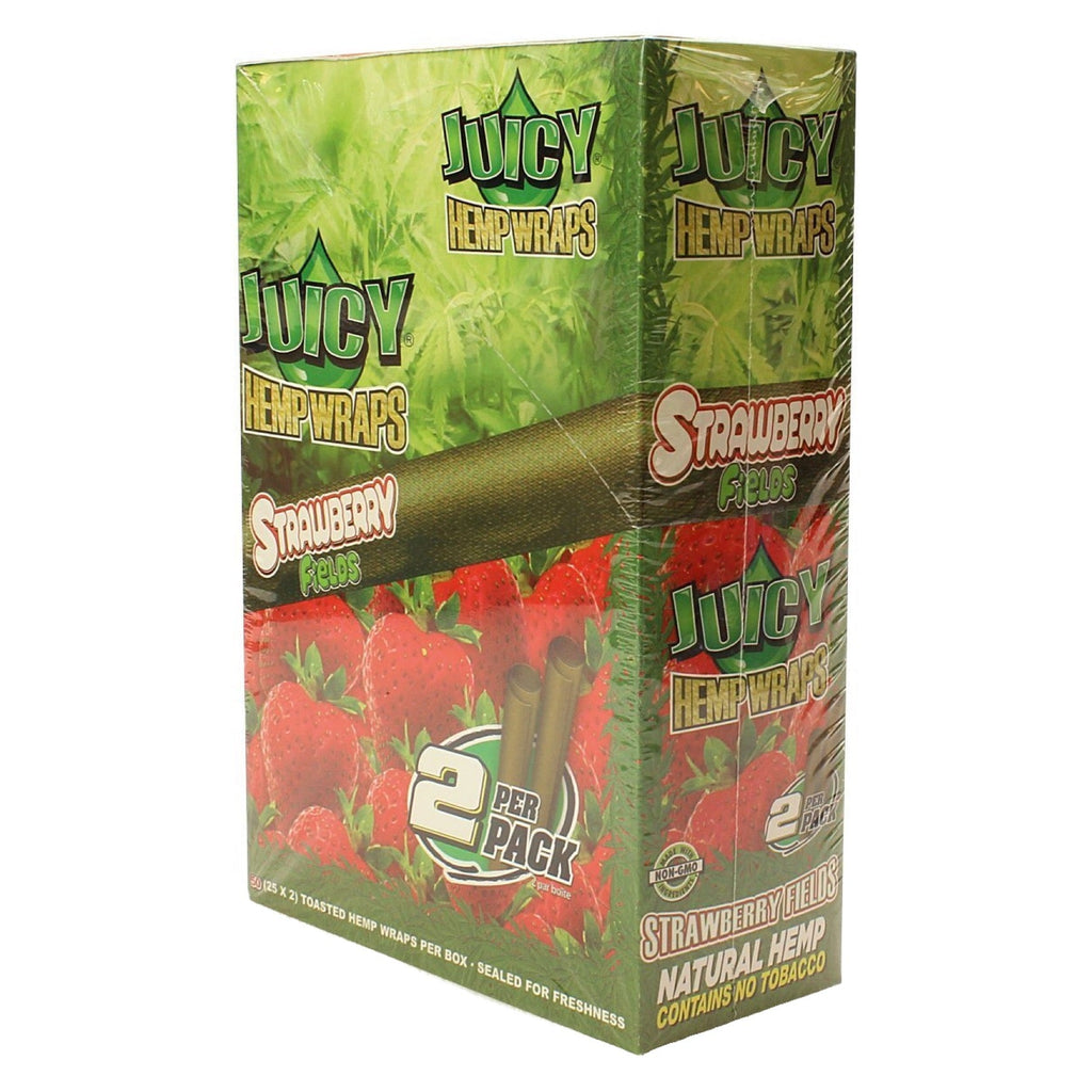 Juicy Jay’s 2PK Natural Hemp Flavored Blunt Wraps | 25pc Display