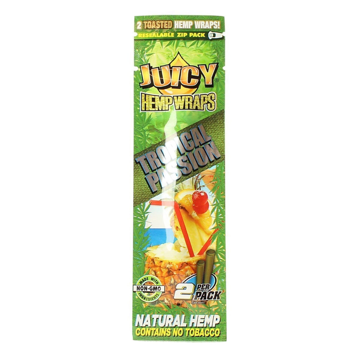 Juicy Jay’s 2PK Natural Hemp Flavored Blunt Wraps | 25pc Display