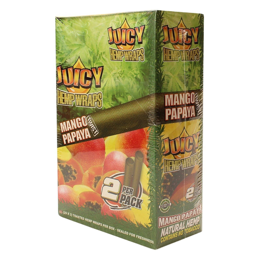 Juicy Jay’s 2PK Natural Hemp Flavored Blunt Wraps | 25pc Display
