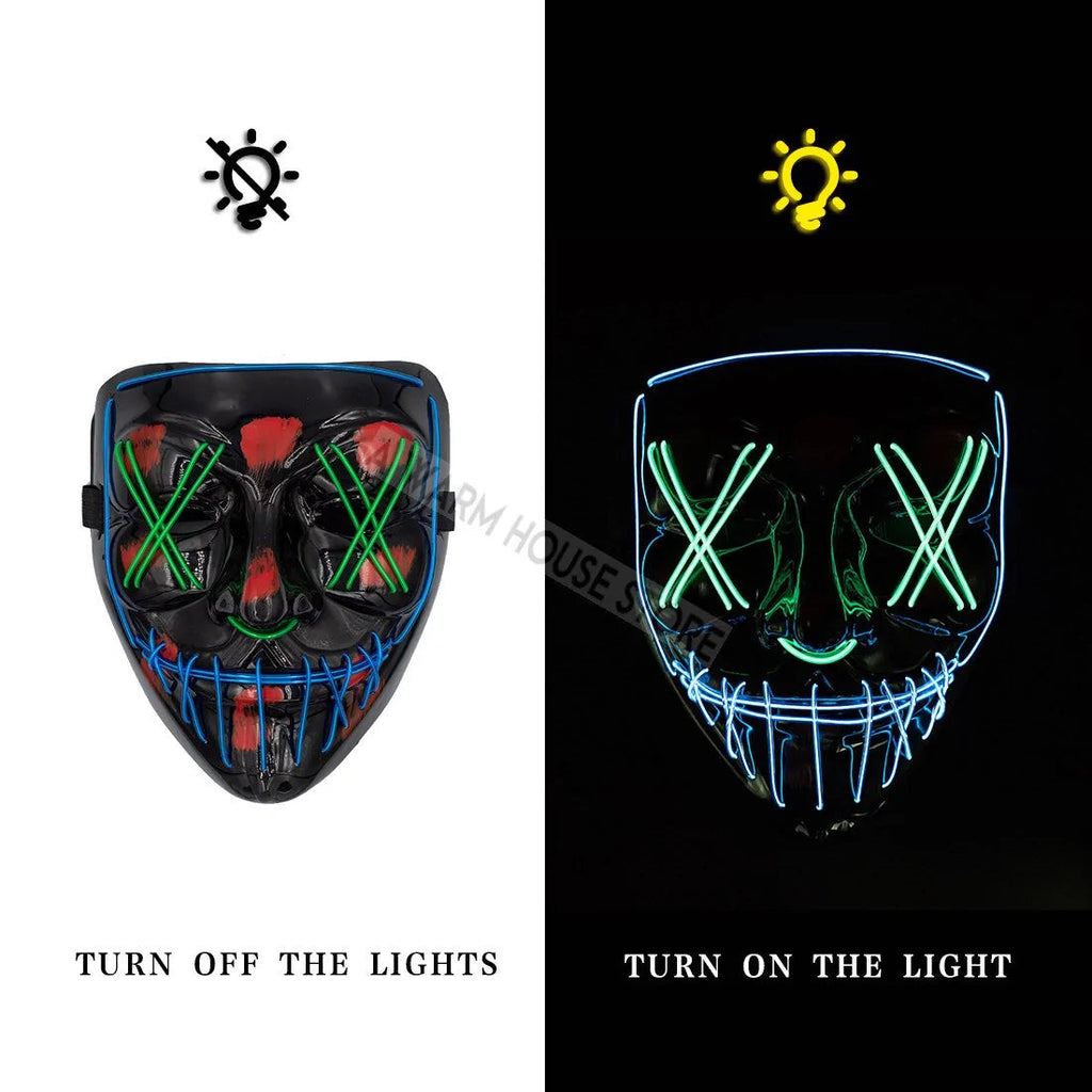 LED Halloween Mask