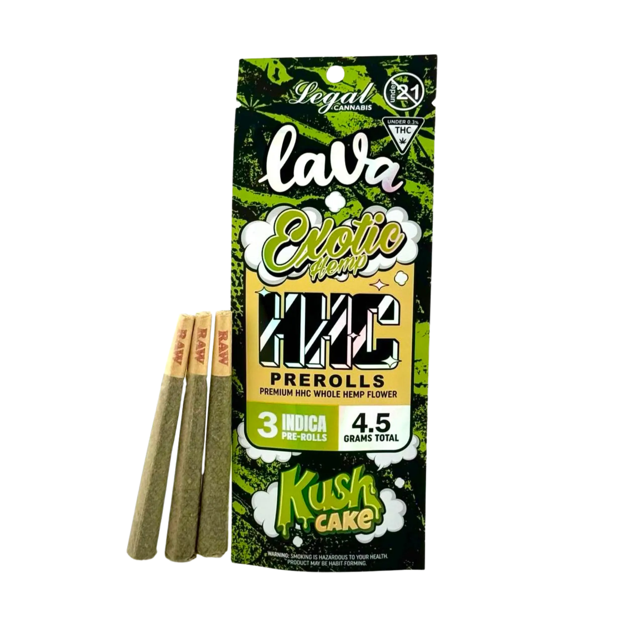 LAVA Exotic Hemp HHC Pre-Rolls 3pk (4.5g Total)