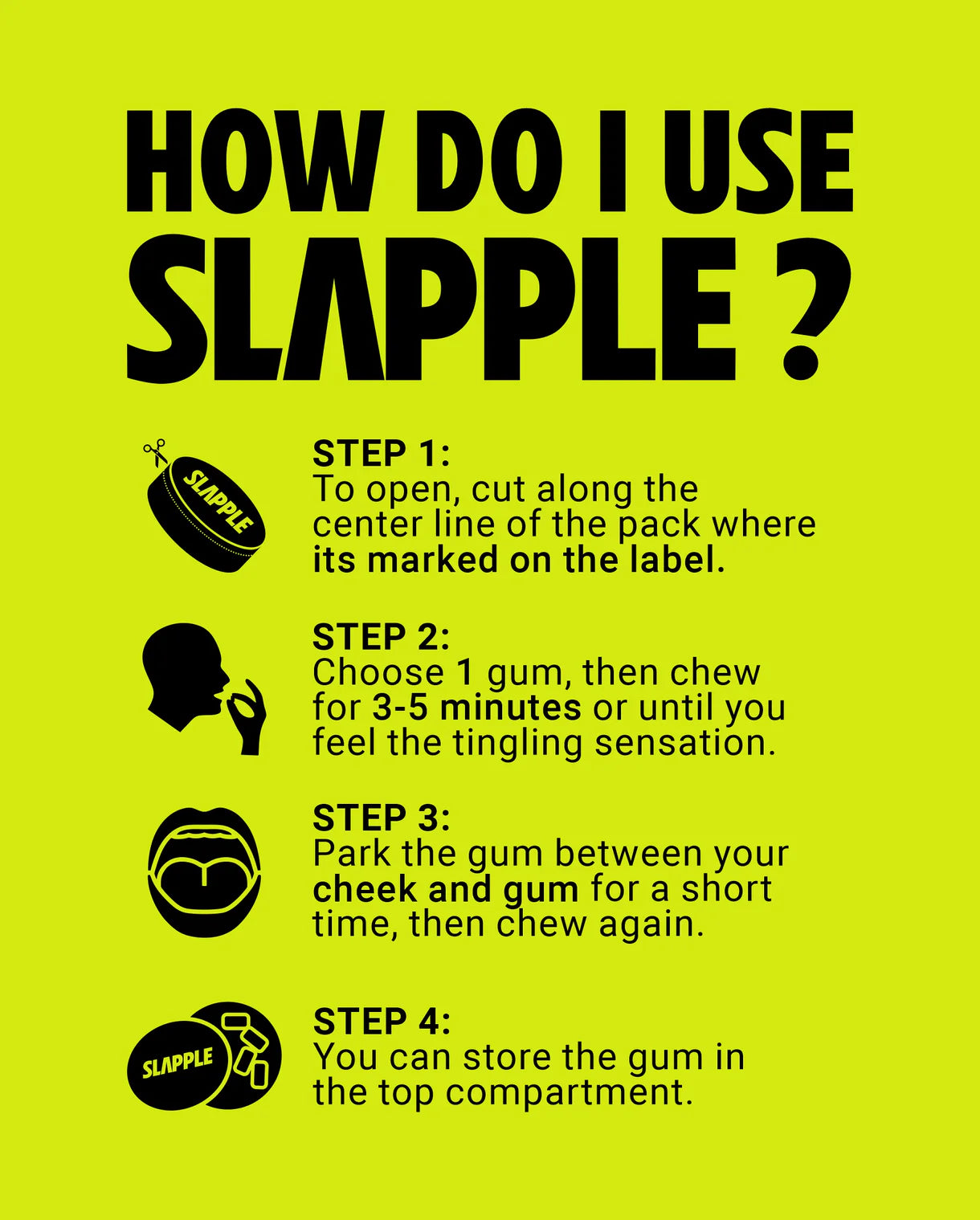 Slapple Nicotine Gum 40ct